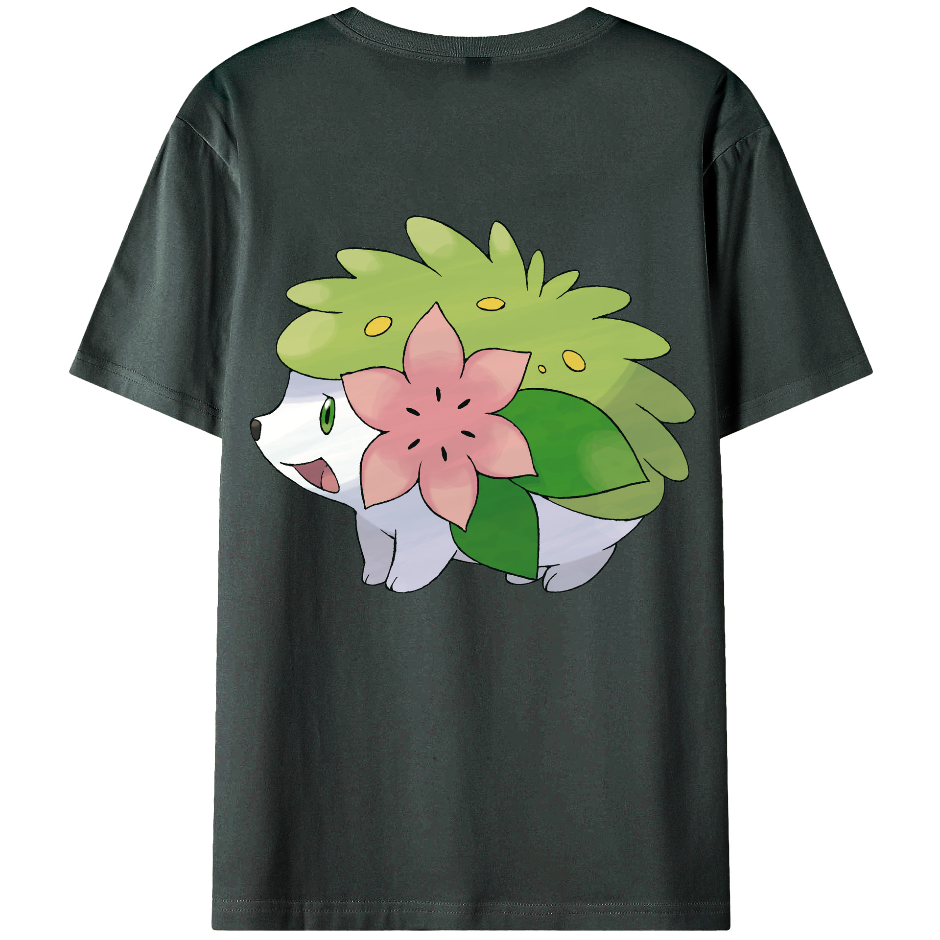 （画像用） ポケットモンスター Pokémon 綿100％ メンズ半袖Tシャツ（バックプリント） 通気性